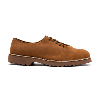 DERBY SHOES - TAN