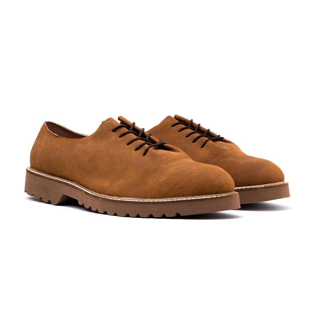 DERBY SHOES - TAN