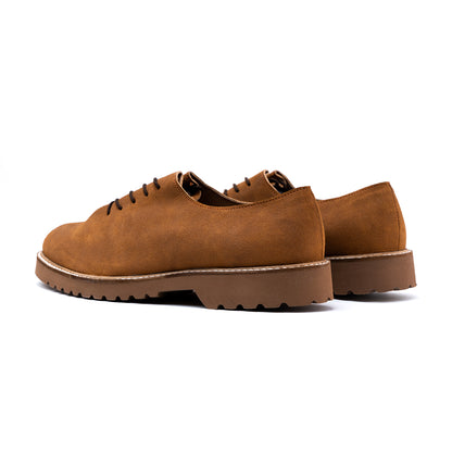 DERBY SHOES - TAN