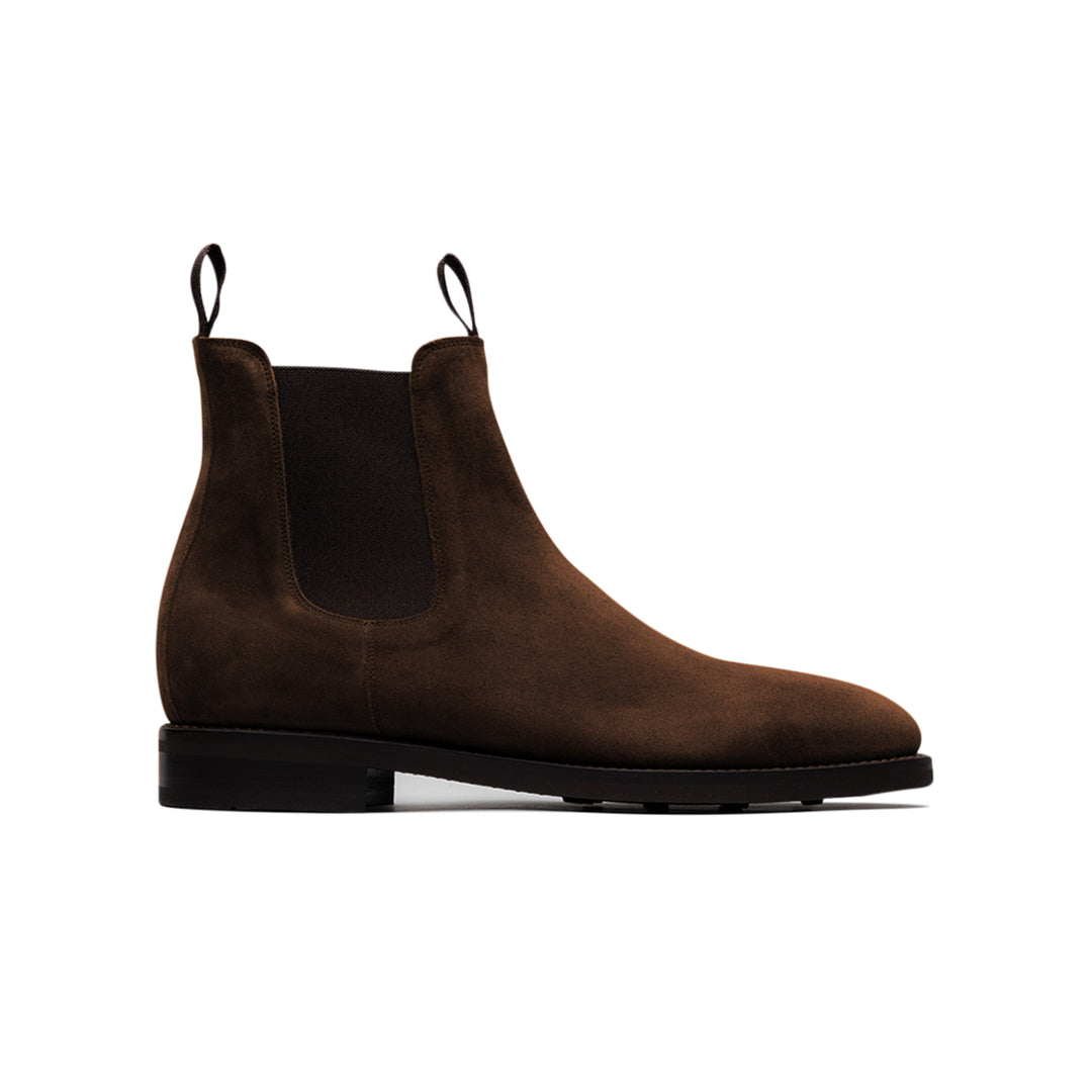 Suede Chelsea boots- Brown