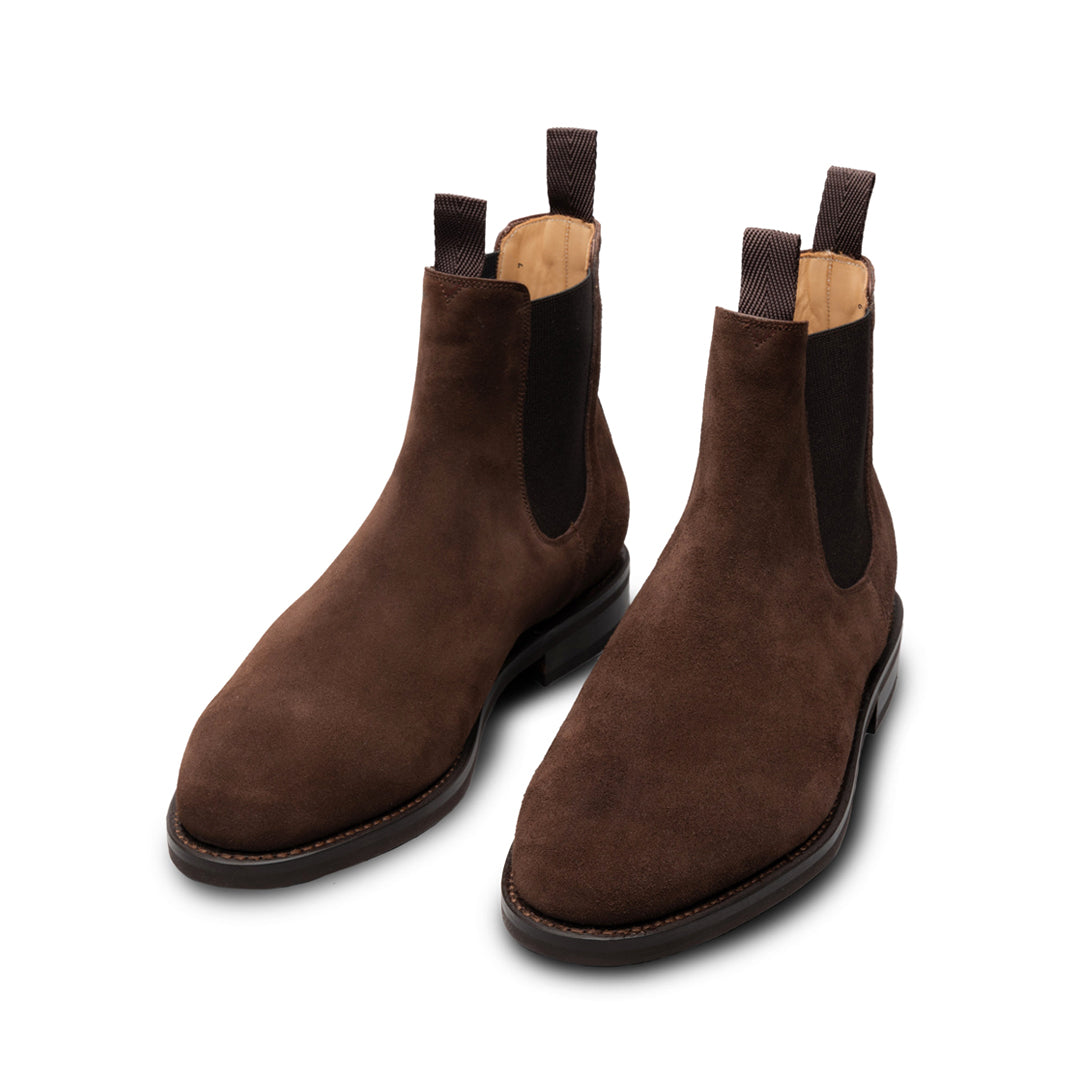 Suede Chelsea boots- Brown