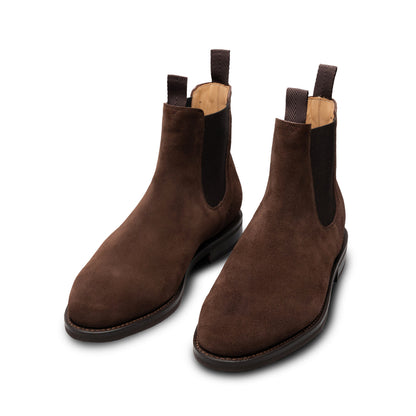 Suede Chelsea boots- Brown