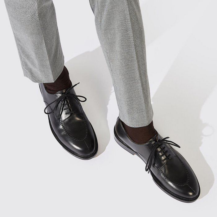 DERBY SHOES-BLACK