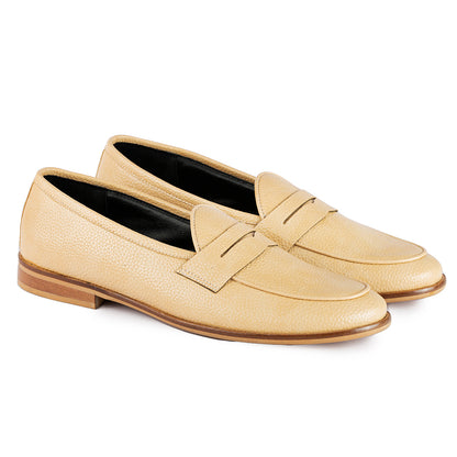 PENNY LOAFERS- BEIGE