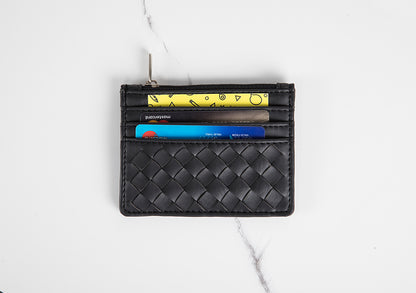 Woven cardholder - Black