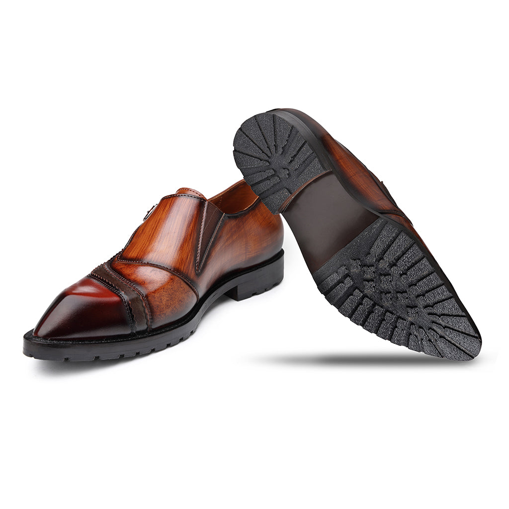 SINGLE MONK WITH COMMANDO OUTSOLE - HEIGHT ELEVATION