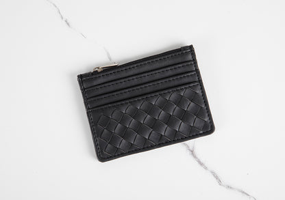 Woven cardholder - Black