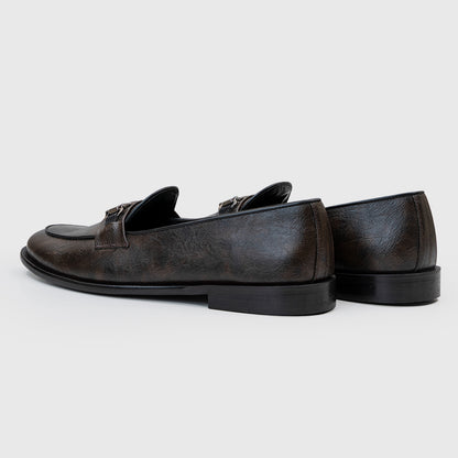 HORSEBIT SLIP-ONS- BROWN