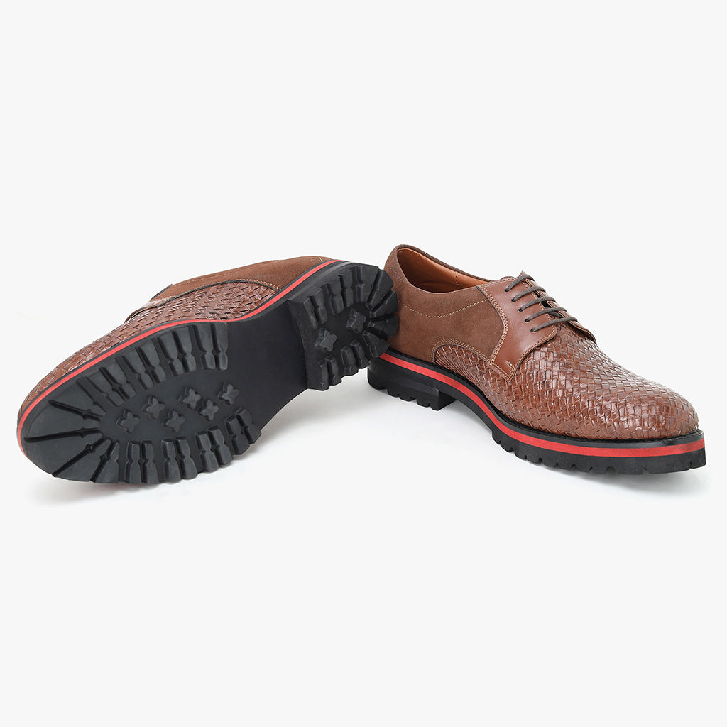 DERBY SHOES WITH WEAVING