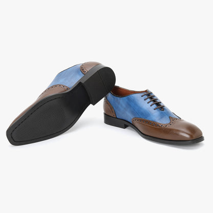 WING TIP DERBY SHOES