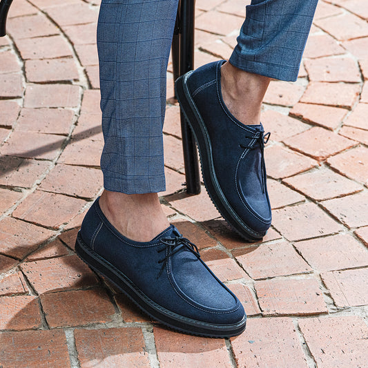 DERBY SHOES-BLUE