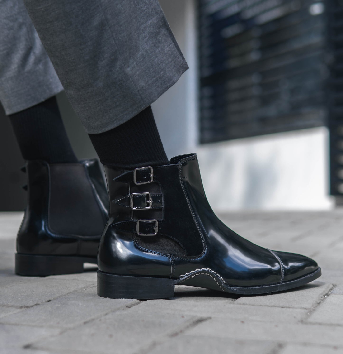 MONK STRAP BOOTS - HEIGHT ELEVATION