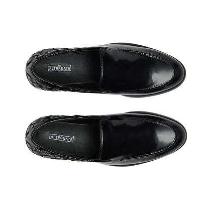 HAND WOVEN SLIP-ONS- BLACK