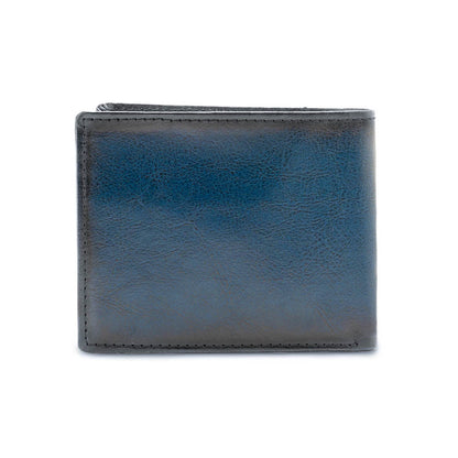 HAND PAINTED WALLET-BLUE